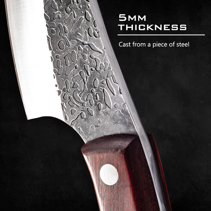 5-дюймовый нож для мясника, нож для обвалки, походный охотничий нож, нож шеф-повара из нержавеющей стали, кухонный нож