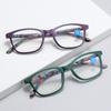 Fashion Printed Glasses Frames Elderly Reading Unisex HD Lenses Spring Glasses Legs Anti-Blue Light Reading Glasses