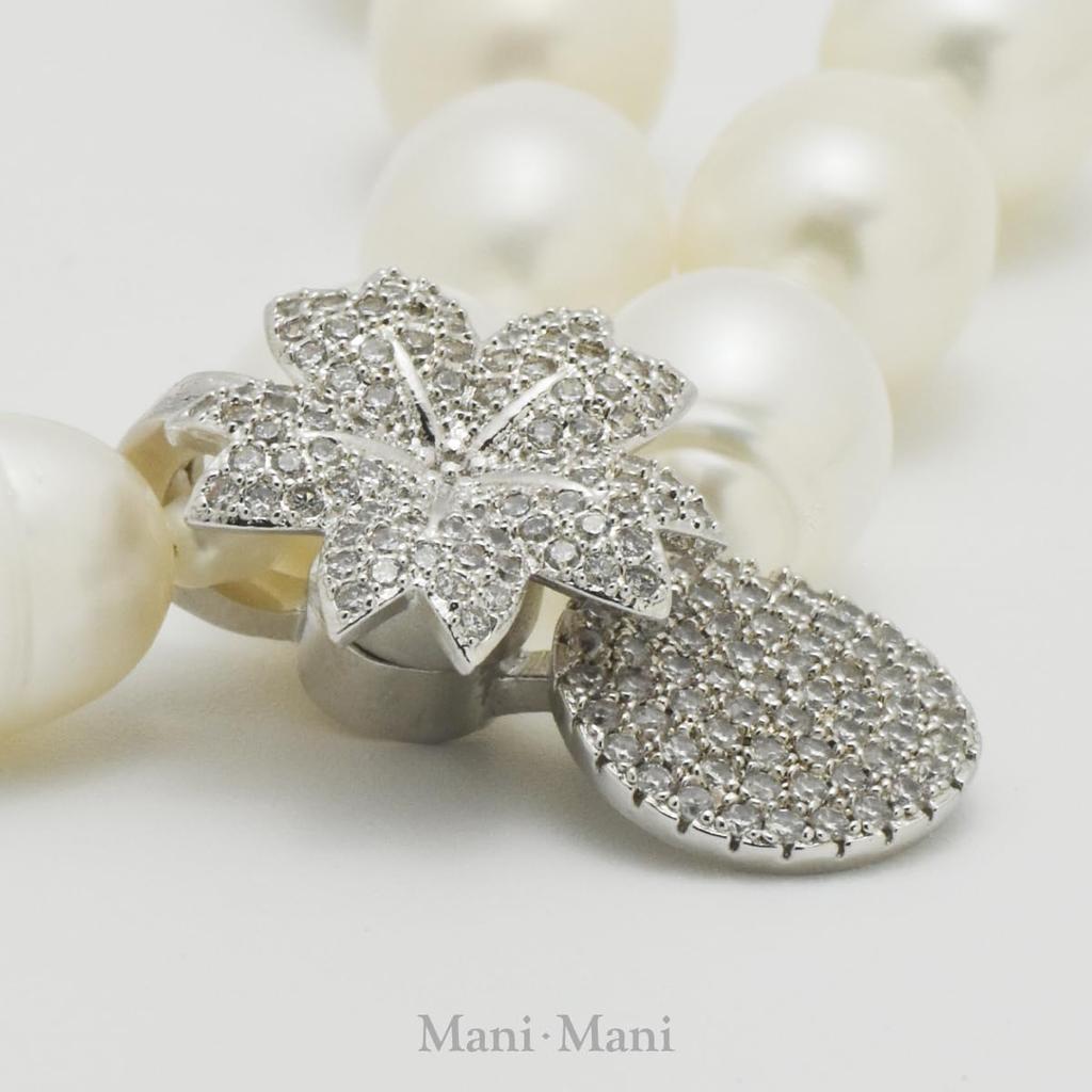 Удобный в носке жемчуг, подлинный пресноводный натуральный магнитный церемониальный шнурок, гарантия ухода в июне, свадьба [Mani Mani] ожерелье, Y-образный чокер,