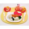 OSK Hello Kitty Plate Set, Made in Japan, Dishwasher Safe, Stylish and Cute for Girls and Children, Includes Plate, Spoon, and Fork (KP-18)