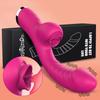 2 In 1 Vibrator for Woman, Vibrating Dildo, Clitoris Vibrator, G-spot Vibrator, Clitoris Suction Cup, Adult Sex Toys
