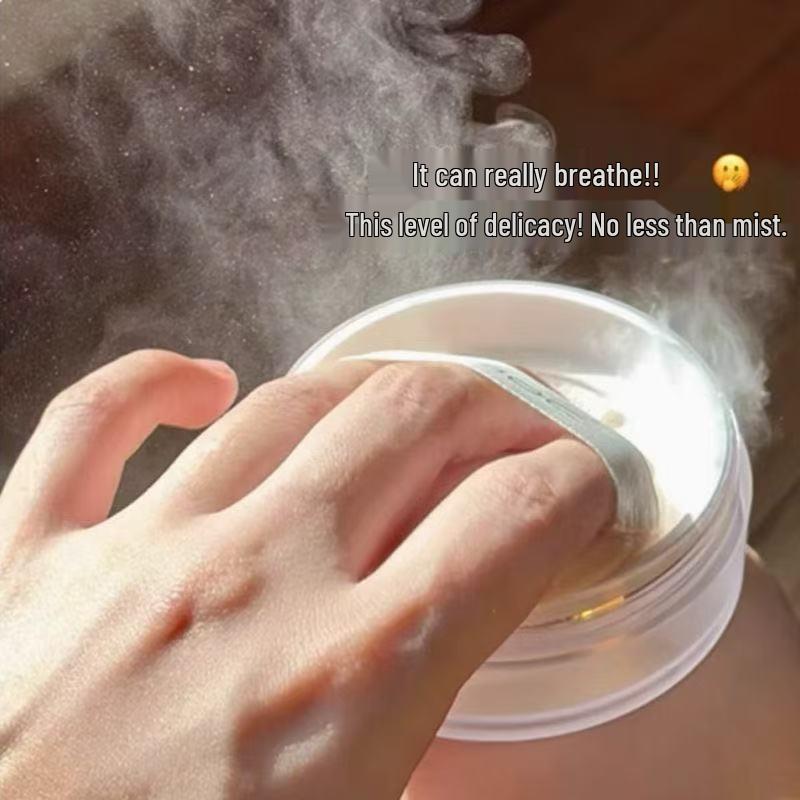 TiloWei Облачная Дымка Легкая 8 г Рассыпчатая Пудра с Увлажняющим Эффектом - Прозрачная, Полупрозрачная, Стойкое Матовое Покрытие для Чистого Макияжа.