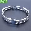 Men Women Stainless Steel Bracelet 6 /8 /12 Mm 8 Inches Curb Chain Vintage Jewelry Punk Fan Factory Offer