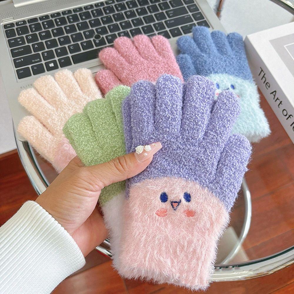 Coldproof Kids Winter Gloves Windproof Baby Gloves Cute Children Mittens for 7-15 Years Old Toddler