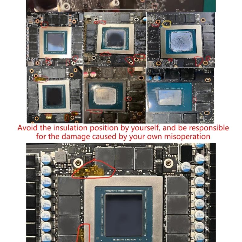 GPU M Copper Heat Sink For Diator Memory Miner 3080ti 3090 3090ti GPU 15-40 Degree Thermal Pad