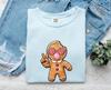 Ginger Cookie Shirt Christmas Cooking Gift Women Illustration Tee Cookie T-Shirt Christmas Fan Artistic Tshirt Baking Graphic Anime Heart