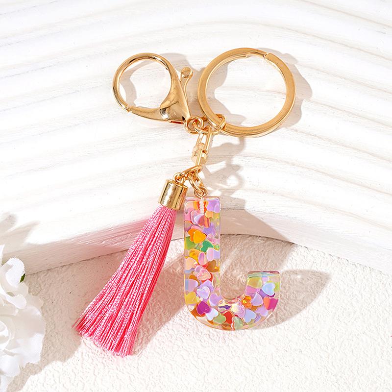 Брелок из смолы с буквами AZ 26, инициалами, бабочкой, кисточкой, подвеской, брелоком, изысканным украшением для рюкзака, аксессуарами, подарками