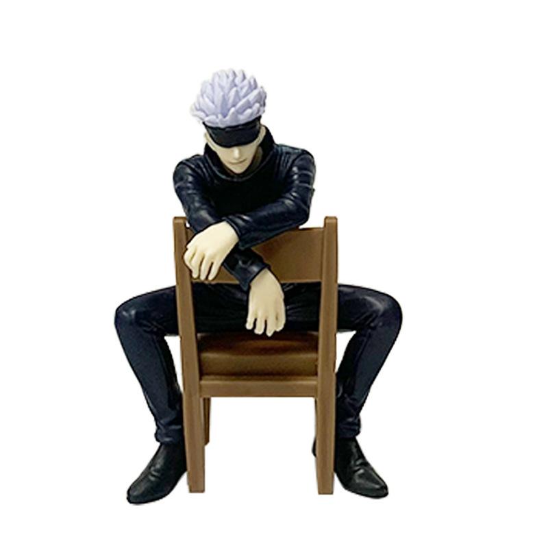 14 см Аниме Фигурка Jujutsu Kaisen Сидящий Сатору Годжо Фигурка Коллекционная Модель ПВХ Фигурки Действия Аниме Декор Игрушки Подарки