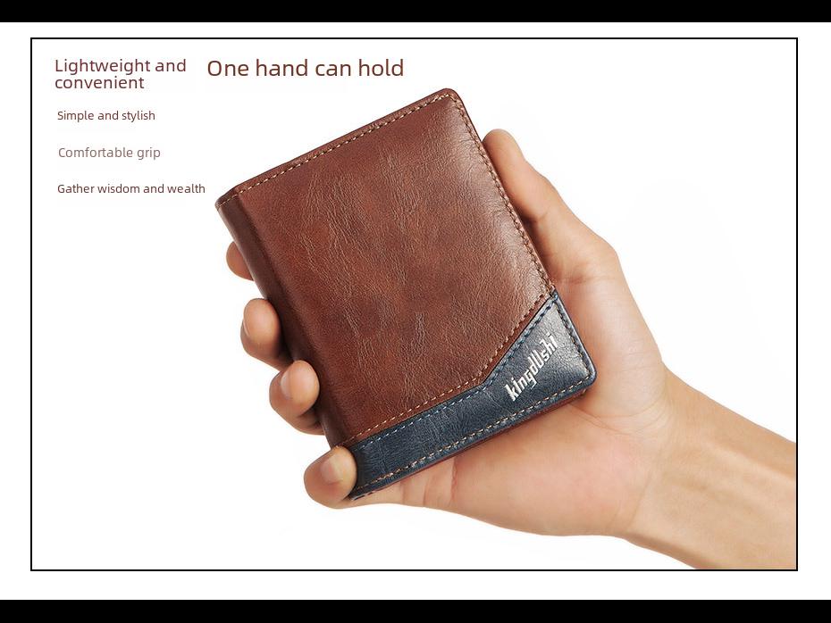 Мужская сумка-кошелек из искусственной кожи на молнии с цепочкой: Кошелек для карт и монет