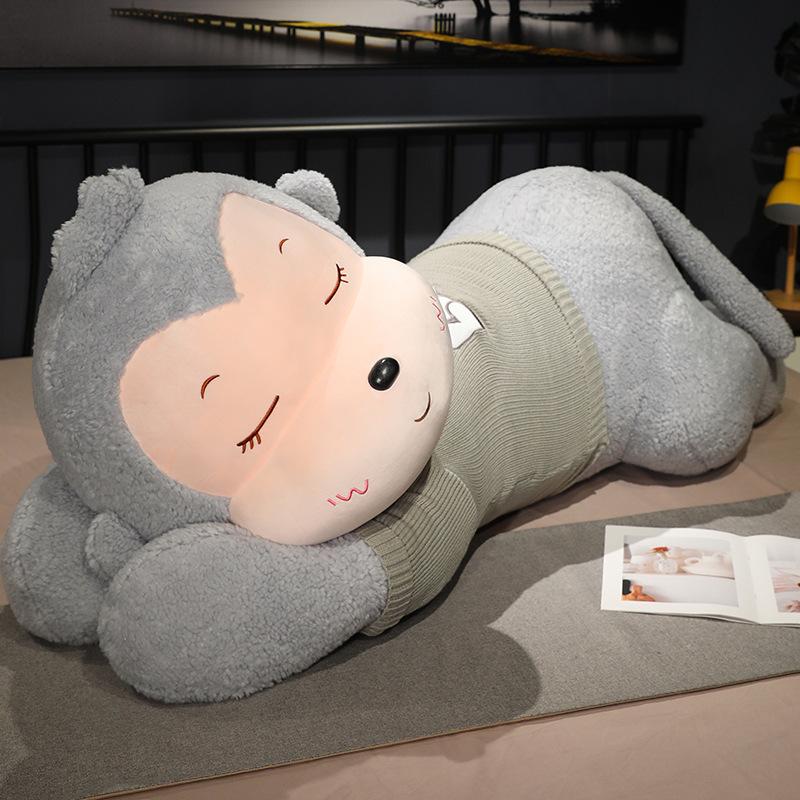 Huge Number Little Monkey Doll Pillow for Boys and Girls To Sleep with Cute Plush Toy Orangutan Doll