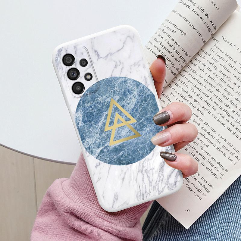 Чехол для Samsung Galaxy A53 5G A 53 Задняя крышка Защитный силиконовый Funda Модный Мраморный Каменный Текстурный Coque для Samsung A53 Capa