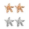 Hot Silver Gold Party Wedding Elegant Charm Big Flower Ear Stud Drop Dangle Metal Floral Earrings