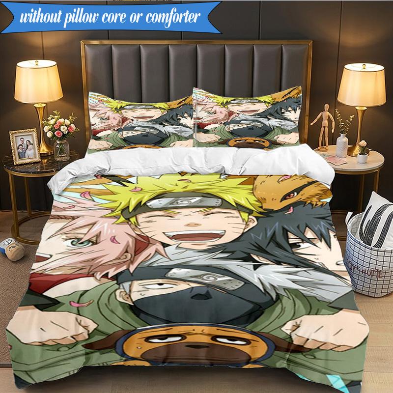 Ninja Team Adventure 3pcs K-pop music group Bedding set,Ideal for Bedroom, Dormitory,Including Duvet Cover And 2pcs Pillowcases,Fan gifts