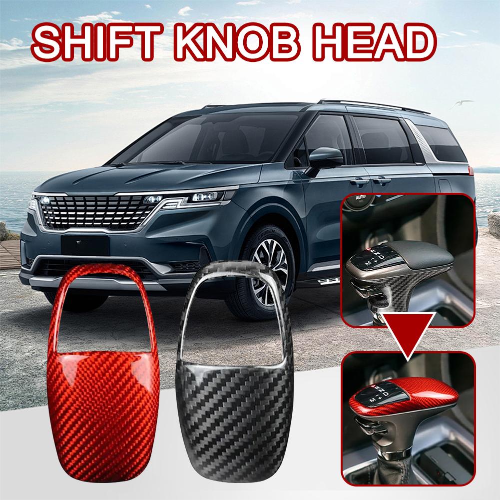 Carbon Fiber Car Gear Shift Knob Decoration Cover For Challenger Charger Srt 2015-2018 2019 2020 2024 Accessorie J5h0