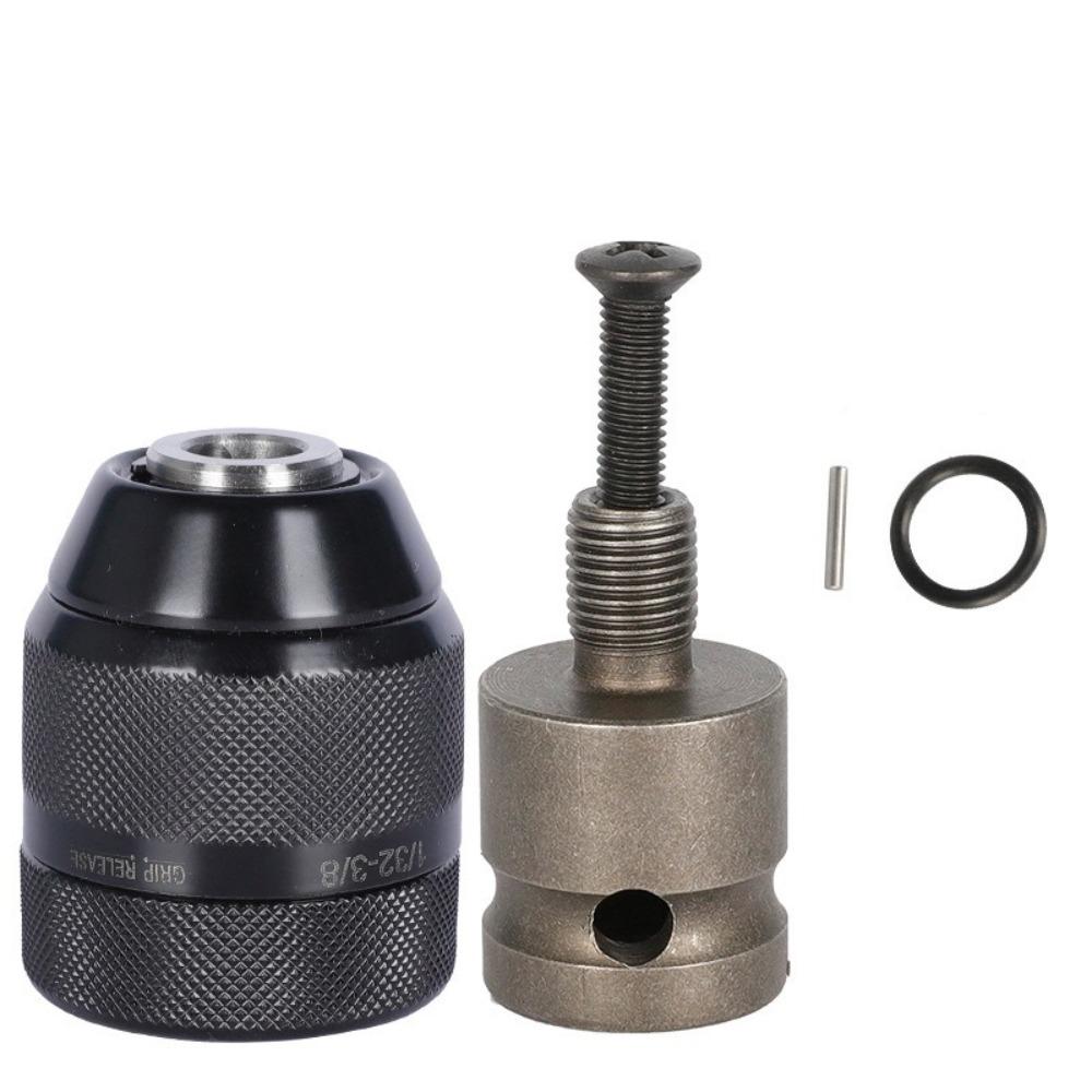 Специальный патрон для электрической дрели из цинкового сплава, ударная головка, адаптер для металлической ручной дрели, литиевая электрическая дрель