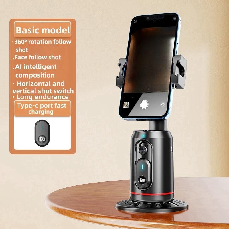 Умный стабилизатор подвеса, вращение на 360 градусов, автоматическое отслеживание лица с искусственным интеллектом, последующий подвес для селфи, настольный стабилизатор с дистанционным затвором