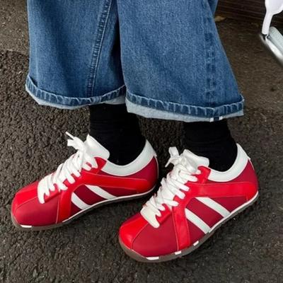 Модная женская обувь на распродаже 2025 Высококачественная женская вулканизированная обувь на шнуровке Модная цветовая гамма Самый продаваемый товар Повседневная обувь для улицы