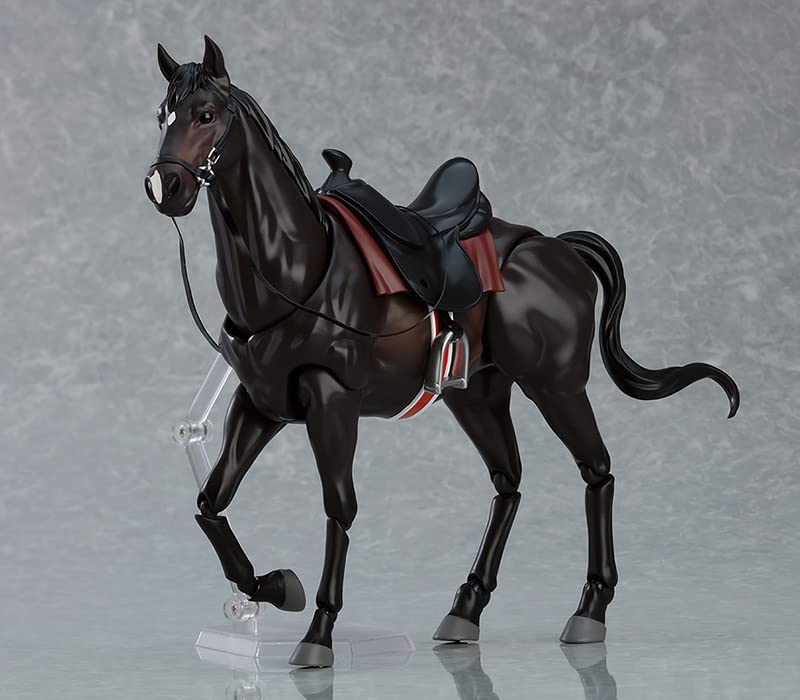 Figma Лошадь пластиковая раскрашенная подвижная фигурка вер.2 [Темно-гнедая] Без масштаба