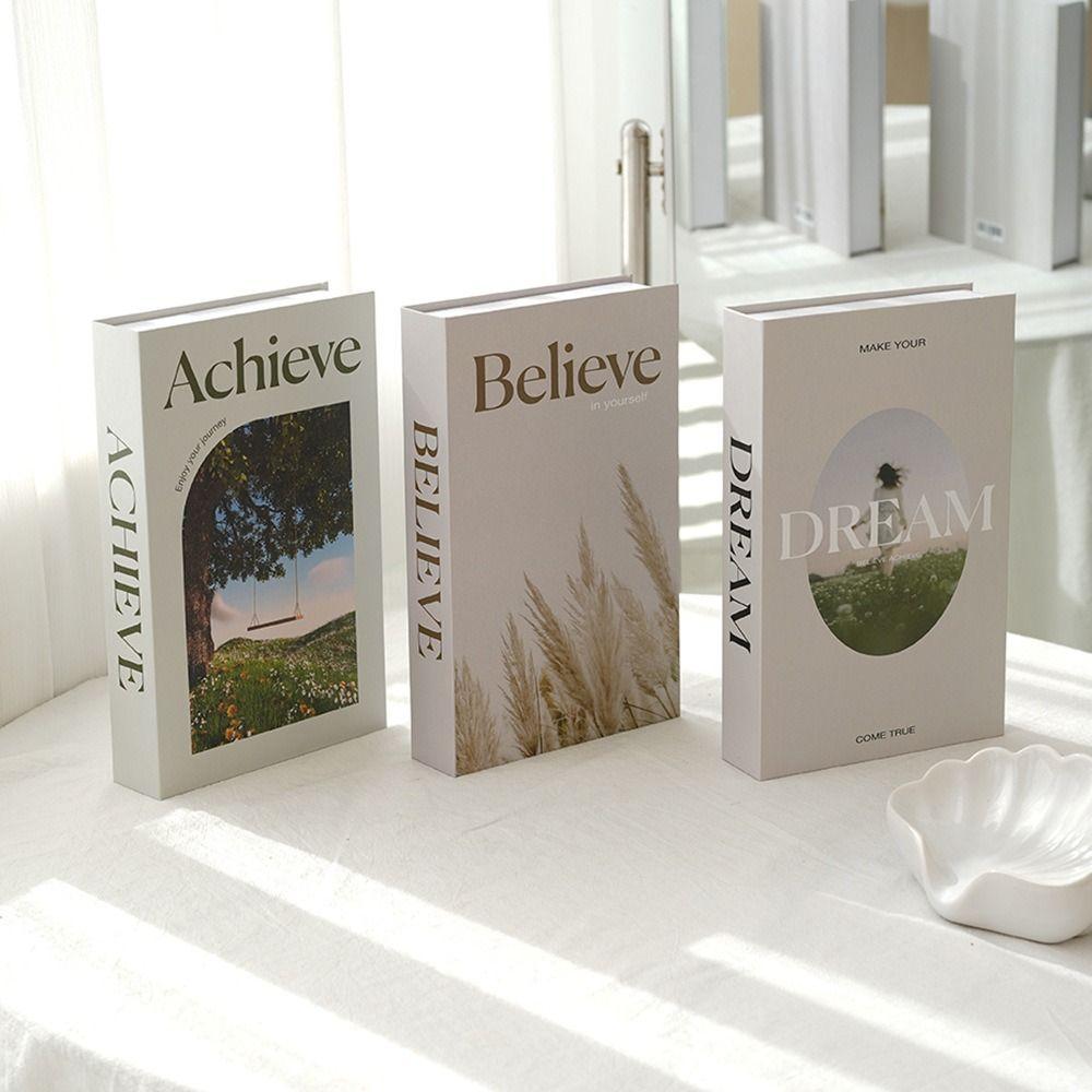 Book Shelf Display Fake Books Ornament Photography Prop Simulation Book Home Decoration