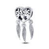 Оригинальная инкрустированная цирконом бусина-шарм, медь, цвет, сердце, змея, подвеска, подходит для браслета-браслета, кулон, украшение, тонкий подарок