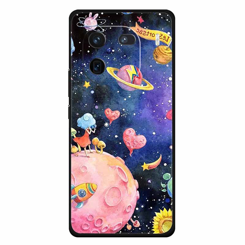 For Vivo Iqoo 12 Case Soft Silicone Cat Owl Fashion Back Covers for Vivo iQOO 12 Pro Cases Marble Shockproof Phone Shells Iqoo12