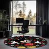 Mickey Printed Round Rug Carpet Chair Rug Area Rug Entryway Doormats,for Office Chair Living Room Bedroom Kitchen Room.