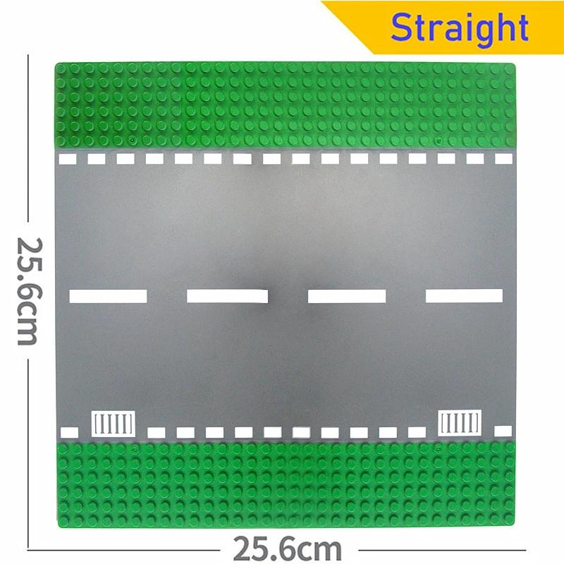 City Classic 32x32 32x16 16x16 Точек Базовая Пластина Дорожная Пластина Прямая Изогнутая Река Базовая Пластина Строительный Блок Фигурки Строительные Блоки