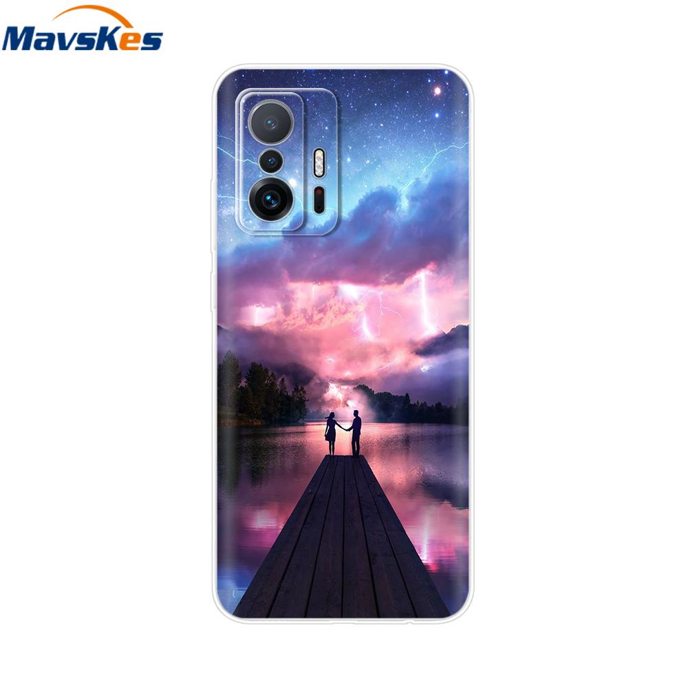 For Xiaomi 11T Pro Case For Xiaomi 11T Cover Transparent Silicone Cute Back Cover Cases Soft Bumper for xiaomi 11t 5g t11 Capa