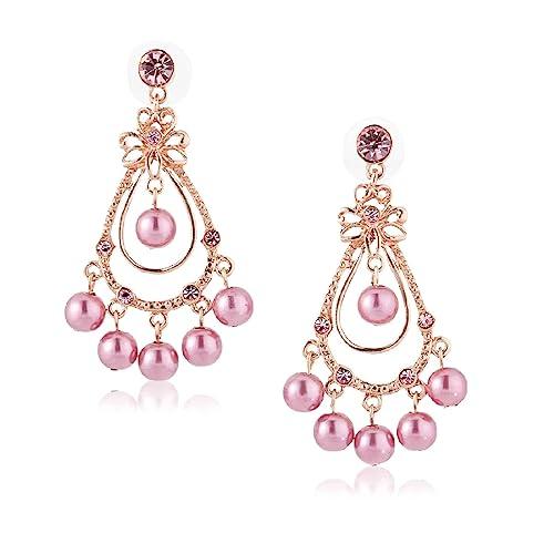 Позолоченные серьги Estele Fancy Designer Trending для женщин