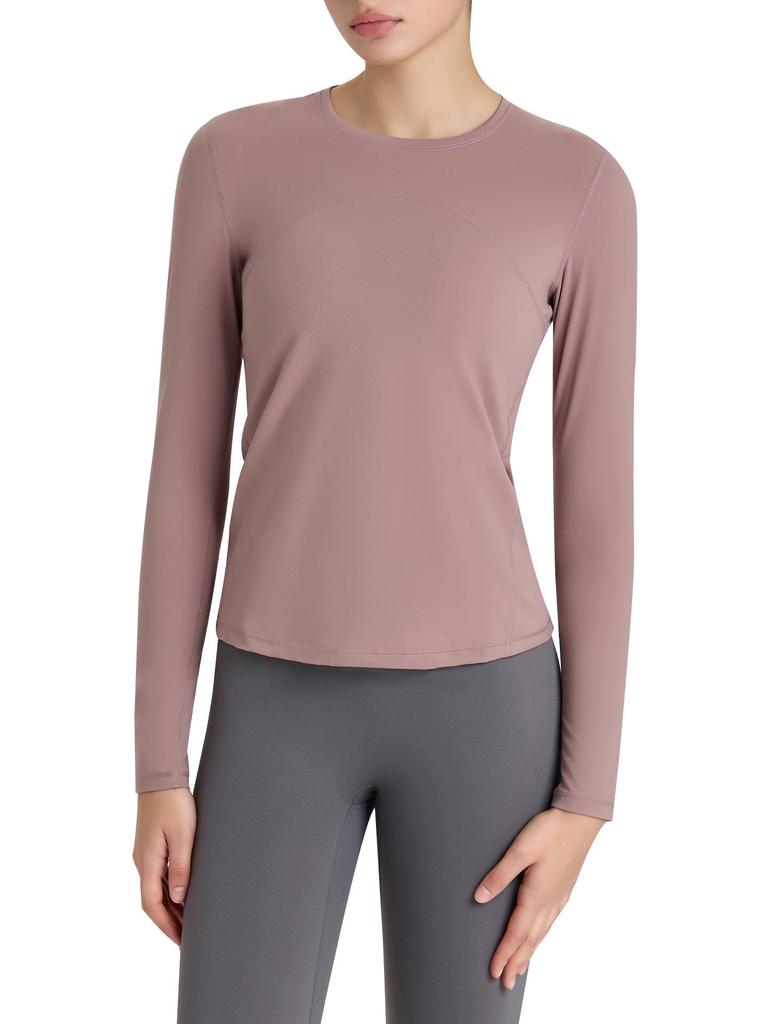 Autumn Long Sleeve Women's Slimming Yoga Top - Quick Dry for Pilates and Running