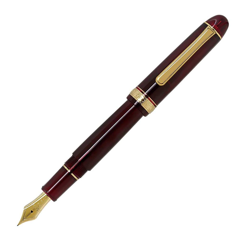 Платиновая перьевая ручка Century Burgundy Extra Fine Pen #3776 PNB-15000#71-5