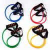 5 Levels Elastic Band Yoga Pull Rope Elastic Gym Fitness Exercise Tube Band with Handles for Home Workouts Strength Training