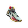 Li Ning Wade Fission 7 Удобная амортизация Нескользящие Износостойкие Баскетбольные кроссовки средней высоты Мужские Синие ABPR025-5