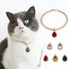 Pet Necklace Eye-catching Faux Rhinestone Resin Puppy Shiny Necklace Chain Collar Decor for Outdoor