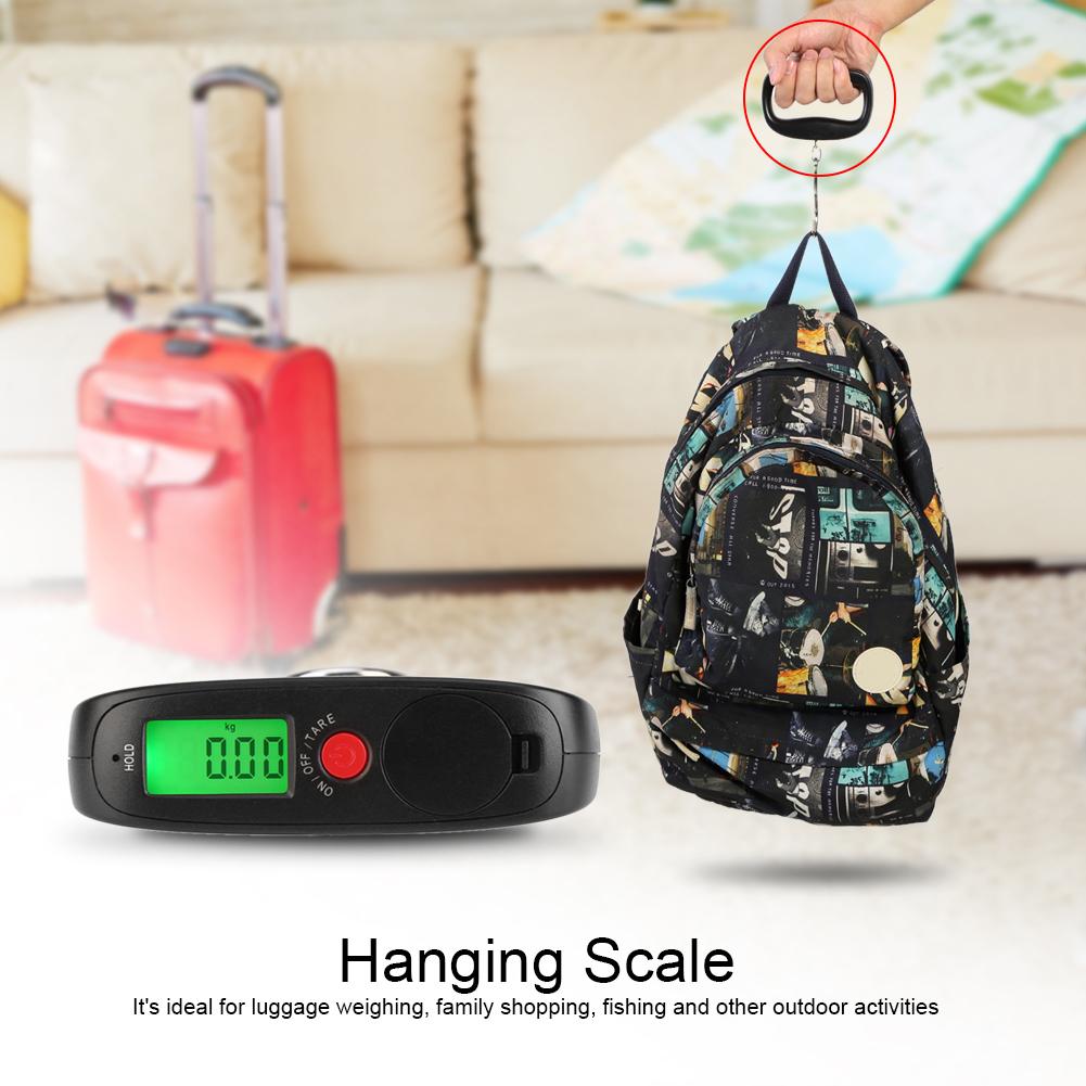 WEIHENG 50 кг/10 г цифровые подвесные весы с ЖК-дисплеем электронные карманные весы для взвешивания багажа