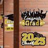 Graduations Paper Door Hanging Graduation Gown Hat Decorations Congrats Grad Party Graduation Decorations 2025 Party Supplie