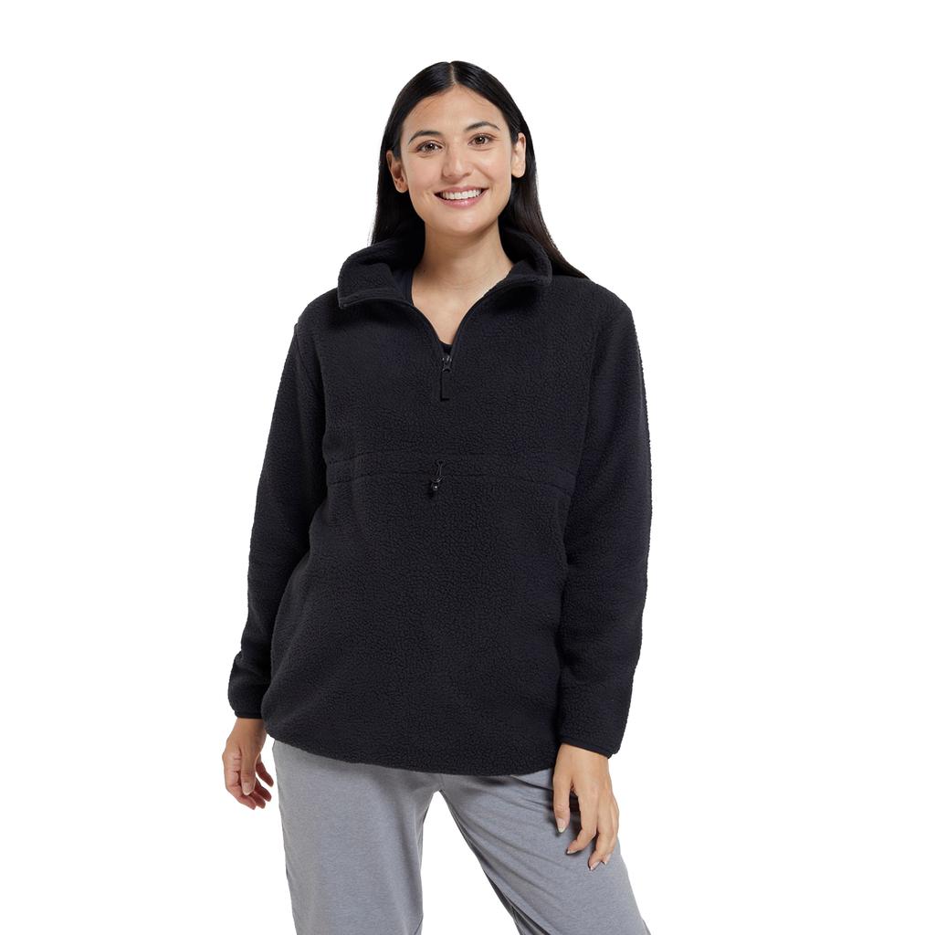 Mountain Warehouse Womens/Ladies Cosy Sherpa Half Zip Maternity Fleece Top