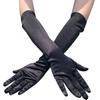 Vintage Ball Polyamide Tin Gloves Women's Satin Gloves Sunblock Show Show Long Gloves