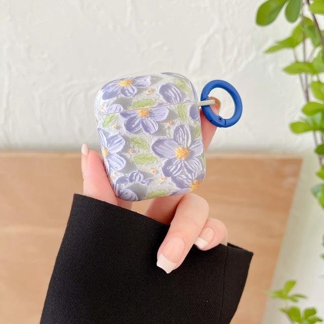 Water Stickers Cold Art Retro Flower Couple Earphone Case For Apple Airpods Pro 2 1 3 Wireless Bluetooth Charging Cover Box