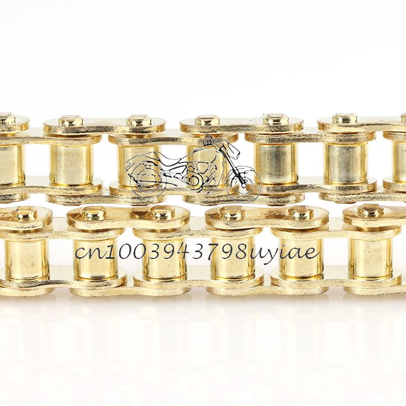 428 Golden Chains 102/104L/108L/126L/132L/136L/140L Links Drive Chain Link For 110cc-250cc ATV UTV Kart Dirt Pit Bike Motorcycle