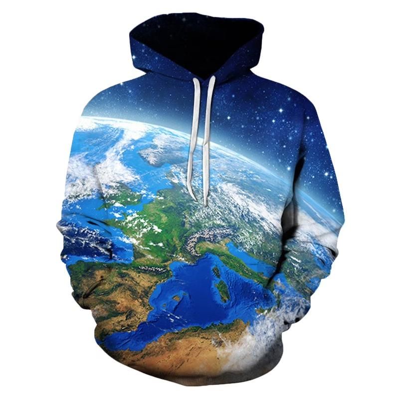 Sdeycui Novelty Hoodies for Men 3D Printed Galaxy Graphics Hooded Sweatshirt Fashion Long Sleeve Hoodie with Big Pockets 2026