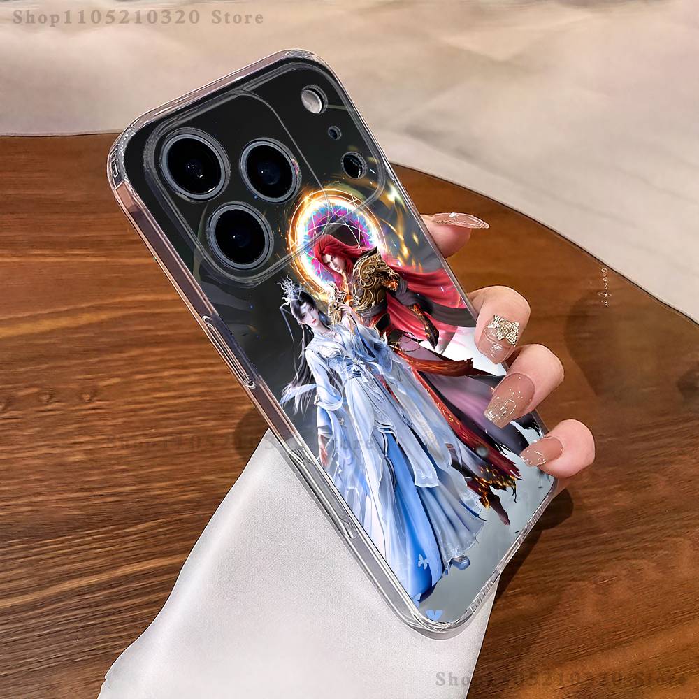 Чехол для телефона Renegade Immortal Xian Ni для iPhone 16,15,17,12,13,14,11 Max,Pro,Plus,X,XS,XR,SE4,E Mini Прозрачная крышка