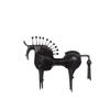 Metal Handicraft Horse Figures Abstraction Horseradish Horse Figurines Artificial Animal Sculpture Bookshelf Decoration Statues