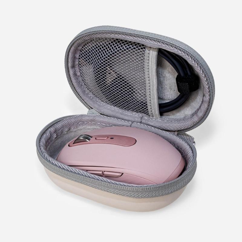 Прочный чехол для переноски для беспроводной мыши MX Anywhere3S, коробка-держатель с мягкой бархатной подкладкой и сетчатым карманом