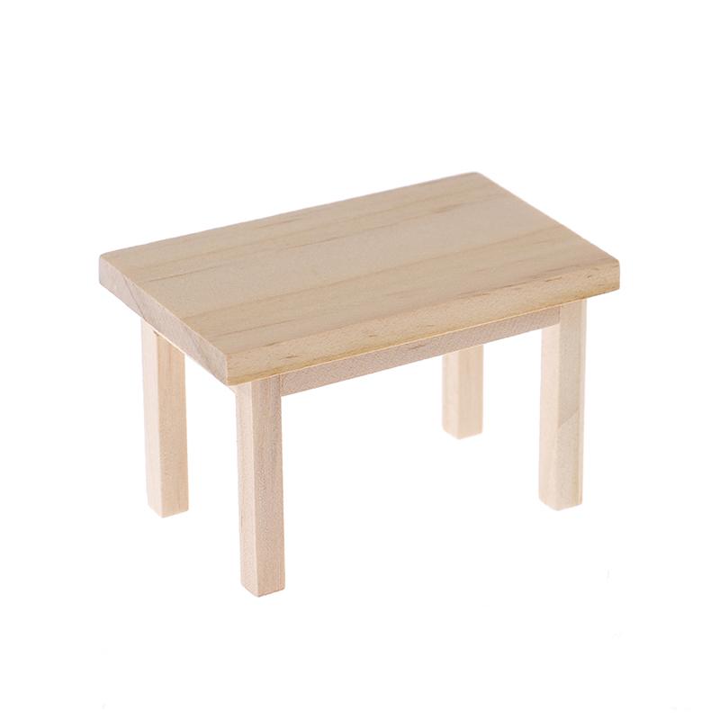 1:12 Dollhouse Miniature Wooden Table Model Furniture Accessories Toys