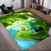 Bulbasaur Pokemon2 Square Area Rug, Non-Slip Floor Mat for Bedroom, Perfect Gift for Bulbasaur Fans