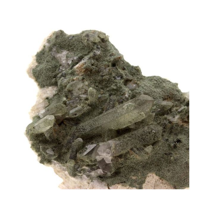 Quartz fumé + Chlorite 170.4 carats