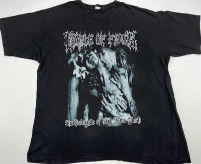 Винтажная черная футболка унисекс Cradle of Filth Principle of Evil QT2786