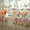 Rod Pocket New Beautiful Window Curtain Large Butterfly Print Screens