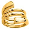 Handcrafted Gold Plated Ring 'Calypso' Golden - 15 Mm
